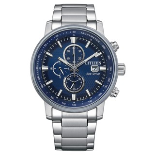 CITIZEN 星辰 (CA0840-87L)Chronograph亞洲限定 光動能 碼錶計時腕錶-藍
