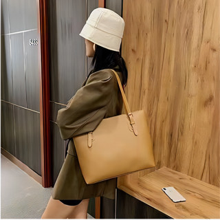 【優選精品】大容量包 皮質包 托特包 手提包女新款大容量潮包 簡約托特包 時尚百搭單肩包 出差旅遊通勤