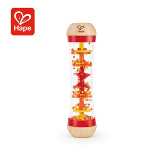 【德國Hape】木製雨聲安撫音樂沙鈴(紅) 玩具 兒童玩具