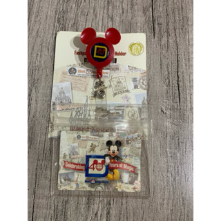 WDW 迪士尼 米奇 伸縮 證件套 票卡夾