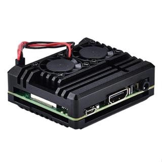 現貨 樹莓派 Raspberry Pi 3A+ 鋁合金外殼 雙散熱風扇外殼