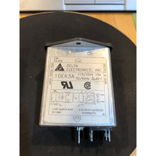 二手 電源濾波器+插座 10EK3A 10EB3A 臺達濾波器