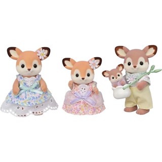 Sylvanian Families<日本森林家族>溫馨家庭人物配件 梅花鹿家庭套組(人物*4 一家四口)家家酒玩具