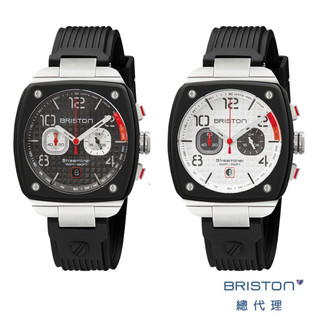 BRISTON 極速賽車儀板錶 URBAN 奧本GD錶 矽膠錶帶 手錶男生 禮物 雙眼計時 42MM