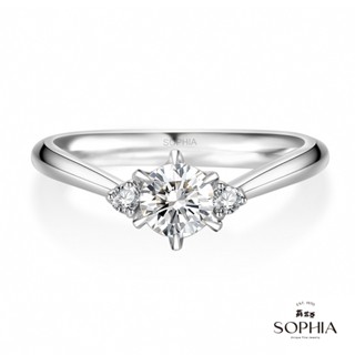【SOPHIA 蘇菲亞珠寶】相伴 30分 F/VVS1 18K金 鑽石戒指