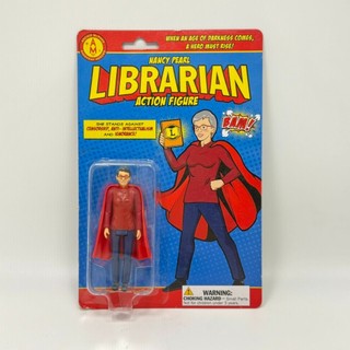 【漫坑】Archie McPhee 圖書館員 珍珠南西 Librarian Nancypearl 吊卡玩具 可動人偶