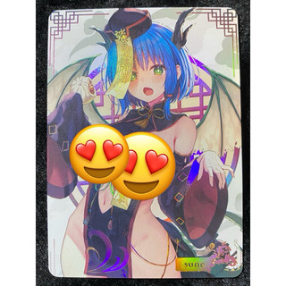 sune 原創角色 手工同人卡 爆乳殭屍 炫金彩雕《奶卡》