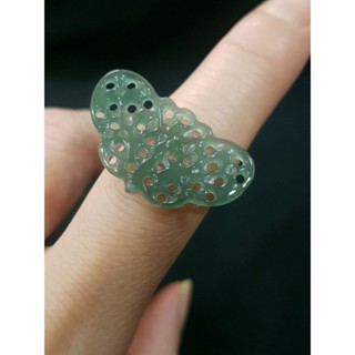 天然緬甸玉A貨 瓜料 翡翠 蝴蝶 福氣相疊 玉墜 掛墜