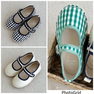 👟JJ代購韓國童裝-3️⃣色/夏新品 純色格紋娃娃鞋 休閒鞋 童鞋 Nam 6月下