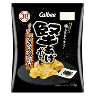 Calbee卡樂比 堅脆洋芋片-黑胡椒風味 65g【Donki日本唐吉訶德】