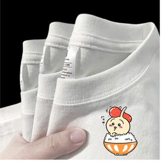 【MOMO】台灣出貨 吉伊卡哇T恤 純棉短袖 chiikawa衣服 烏薩奇 小八 oversize 寬版大碼T恤 可愛T