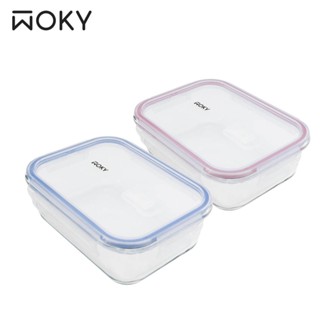 特價 沃廚經銷授權 WOKY沃廚-極鮮耐熱玻璃保鮮盒1040ml/640ml/400ml