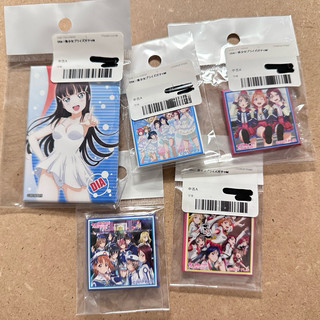 日版 LoveLive Sunshine Aqours 水團 正方形 徽章 胸章