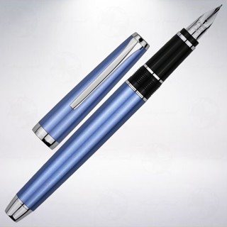 日本 PILOT 百樂 ELABO 14K 彈性尖鋼筆: 淺藍色/Light Blue