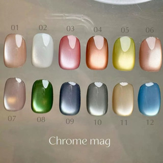 日本正品 2024新款 CLETO甲油夏季玻璃珠Chrome mag 12色