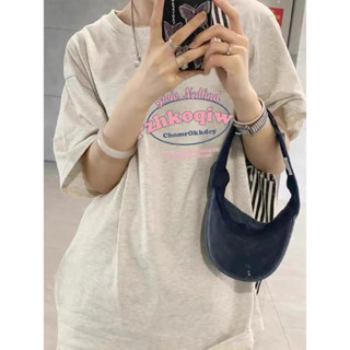 【鹿向南】純棉 短袖 短袖t恤 寬鬆上衣女 美式短袖 韓版上衣 oversize 可愛 t恤 下半身失蹤 情侶裝短袖