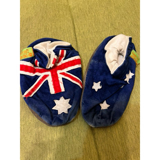 英國 Funky Feet 手工學步鞋二手英國國旗免運費