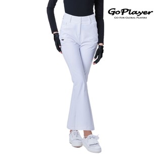 【GoPlayer】女新高腰彈性高爾夫長褲-白.黑.鈷藍 (高爾夫運動速乾免燙彈力Golf球褲)