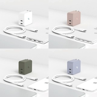 【快充組合】OneMore Allite 65W 氮化鎵快充頭＋1.5M液態矽膠快充線｜適用 手機 筆電 行動電源 耳機