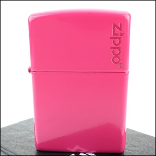 ☆福星煙具屋☆【ZIPPO】美系~Frequency Hot Pink-桃紅色烤漆-LOGO字樣打火機 NO.49846