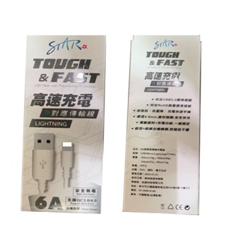 【6A快充】適用 手機 平板 Type C 水管線 耐磨 持久 鋁合金 高速 傳輸充電線