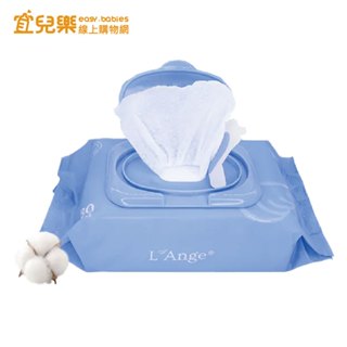 L'Ange 棉之境 嬰兒純棉柔濕巾 80抽【宜兒樂】