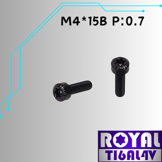 【瘋螺絲】ROYAL 鈦合金螺絲★ M4*15B P:0.7 錐形螺絲★64鈦/正鈦/鈦合金螺絲★出貨附發票★帝王黑
