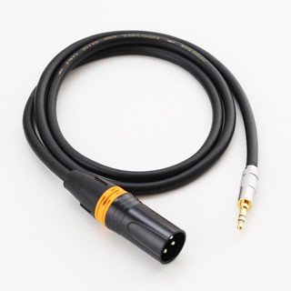 【促銷】xlr 3.5 麥克風連接線【W268】3.5mm轉卡農公頭 話筒 接手機音響 調音 xlr 公 1m