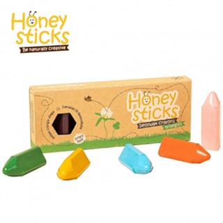 【HONEY STICKS】紐西蘭純天然蜂蠟無毒蠟筆-1歲以上寶寶適用(10色三角型)