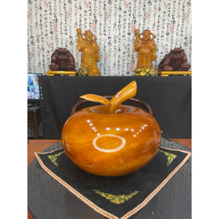 牛樟木蘋果聚寶盆（平平安安）