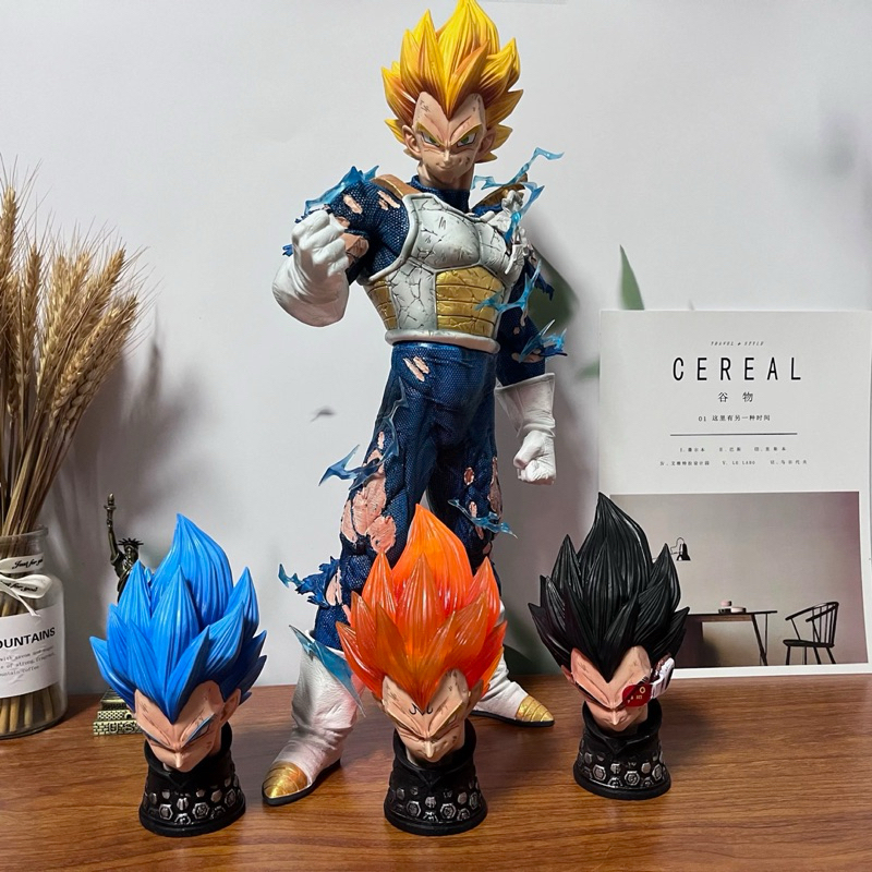 七龍珠 七龍珠公仔 超級賽亞人 貝吉塔 四頭貝吉塔 四頭雕 手辦 超大模型 公仔 禮物 擺件 GK