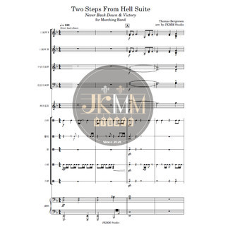 【小型樂隊樂譜】Two Steps From Hell組曲(Never Back Down &Victory)｜JKMM