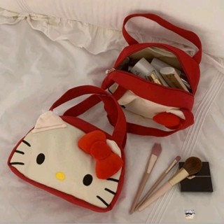 三麗鷗 大頭HelloKitty 美樂蒂凱蒂貓大容量便當包 收納包 手提袋 玩具 禮物