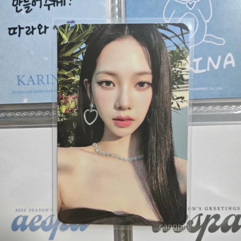正版小卡 AESPA spicy2.0滿額卡 吒 滿額柚 柳智敏 耳環柚 Karina 小卡