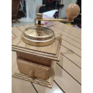 [二手] 手搖式咖啡豆木紋研磨器
