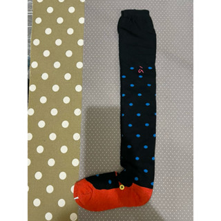 a la sha假兩件式點點長襪