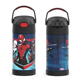 *啵比小舖*Thermos膳魔師Spiderman蜘蛛人/兒童有提把保溫吸管水壺 保溫瓶355ml/12oz
