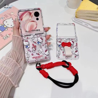 Kitty貓 適用摩托羅拉Moto razr 50 Ultra 手機殼 razr50 保護殼 折疊手機殼 保護套 防摔殼