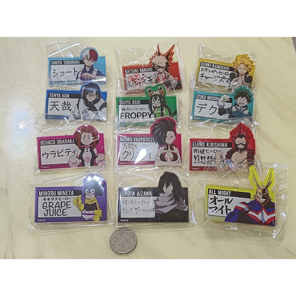[睡睡蛙小池] 我的英雄學院 名牌 名片 相澤消太 爆豪勝己 轟焦凍 歐爾麥特 綠谷出久 蛙吹梅雨 八百萬百 上鳴電氣