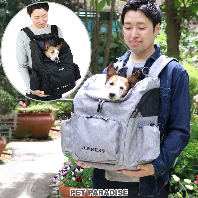 【PET PARADISE】寵物外出前背/後背包 2色 (M 4-8kg)｜JPRESS 經典款 寵物精品 寵物背包 貓