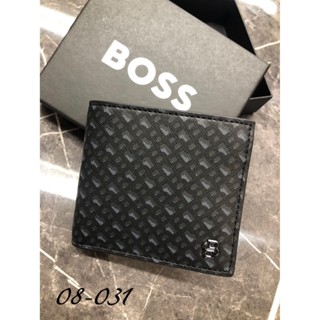 高雄凡賽斯歐洲精品 HUGO BOSS BOSS 黑標 小鐵標 滿版印花字型LOGO 零錢袋 皮夾 短夾