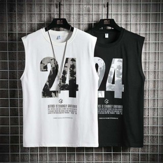 大牛潮牌短袖 特價下殺夏季流汗背心圓領T恤網紅款 無袖寬鬆短袖時尚籃球衣服運動款服飾 上衣女生t恤 男士短T 學生衣服