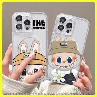 拉布布 蘋果i16 卡通 磁吸 不發黃 防摔手機殼 iPhone 15 14 11 12 13 Pro Max Plus
