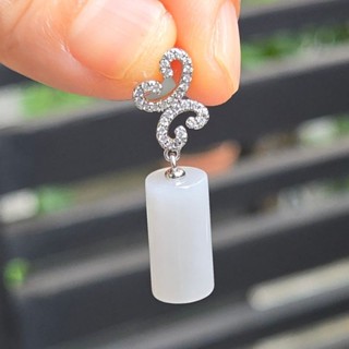 嗨，寶貝銀飾珠寶* 緬甸玉A貨 翡翠飾品☆925純銀 保證A貨 冰糯種 白翡翡翠 蝴蝶吊墜 墜子