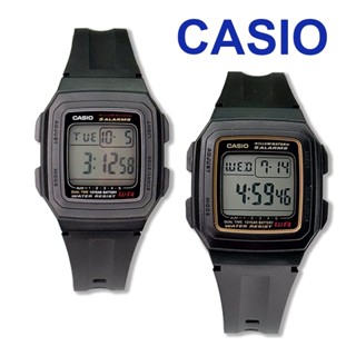 【WANgT】【CASIO 卡西歐】CASIO手錶 電子錶 日期顯示 星期顯示 方形錶 運動錶 膠帶錶 F-201WA