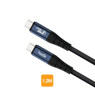 hoda 100W 5A USB3【USB-C to C】1.2m / 2m 快速充電編織線材