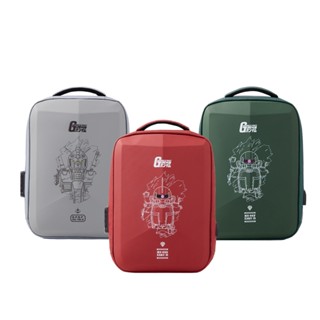 【MOBILE SUIT GUNDAM鋼彈】硬殼後揹包 旅行包 筆電包 電腦包(附行李箱拉桿帶/密碼鎖)
