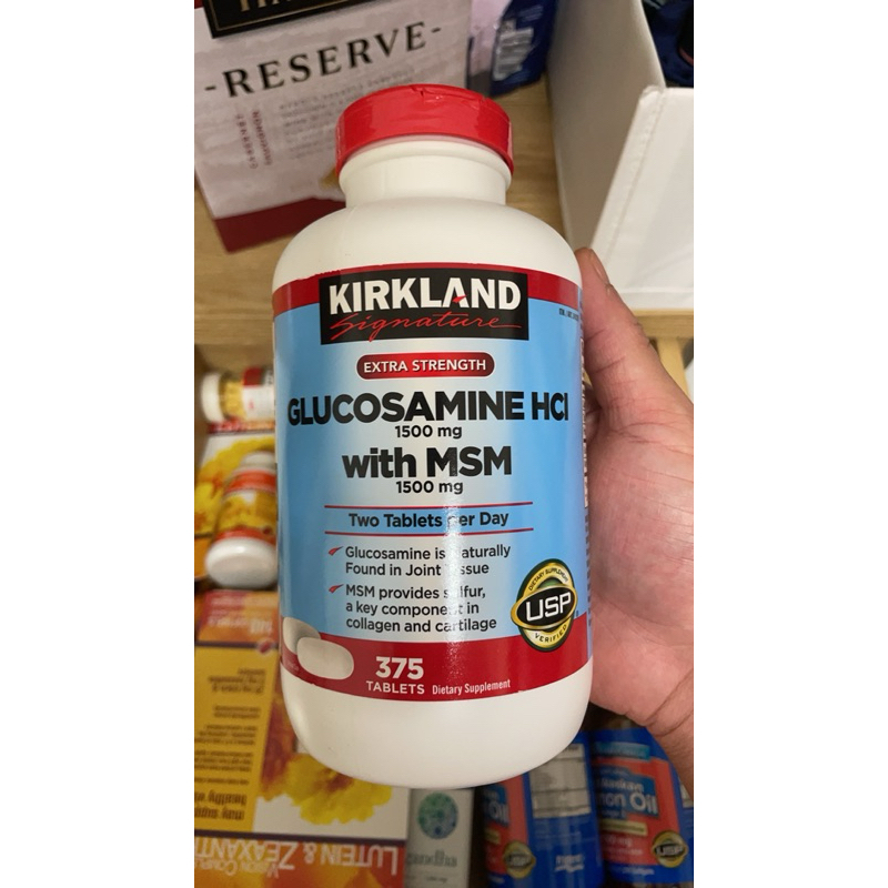 美國出差COSTCO🇺🇸Kirkland HCL鹽痠氨基葡萄維骨素片MSM維骨力375粒