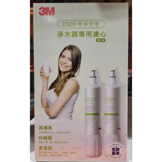 【小如的店】COSTCO好市多代購~3M 極淨便捷淨水器專用濾心/濾芯DS03(一組2入) 96381