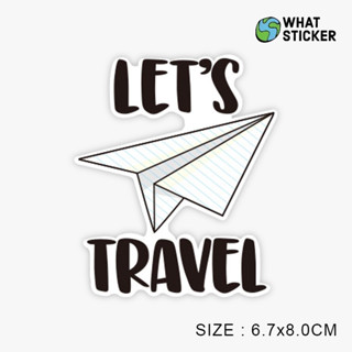【搞什麼貼紙】現貨｜PVC防水貼紙 旅行紙飛機貼紙 英文貼紙 環遊世界貼紙 渡假貼紙 行李箱貼紙 安全帽貼紙 筆電貼紙